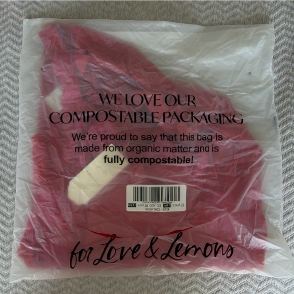 For Love & Lemons Cordelia Slip Dress Rosey Red Lace Mini XS NWT - Picture 4 of 9